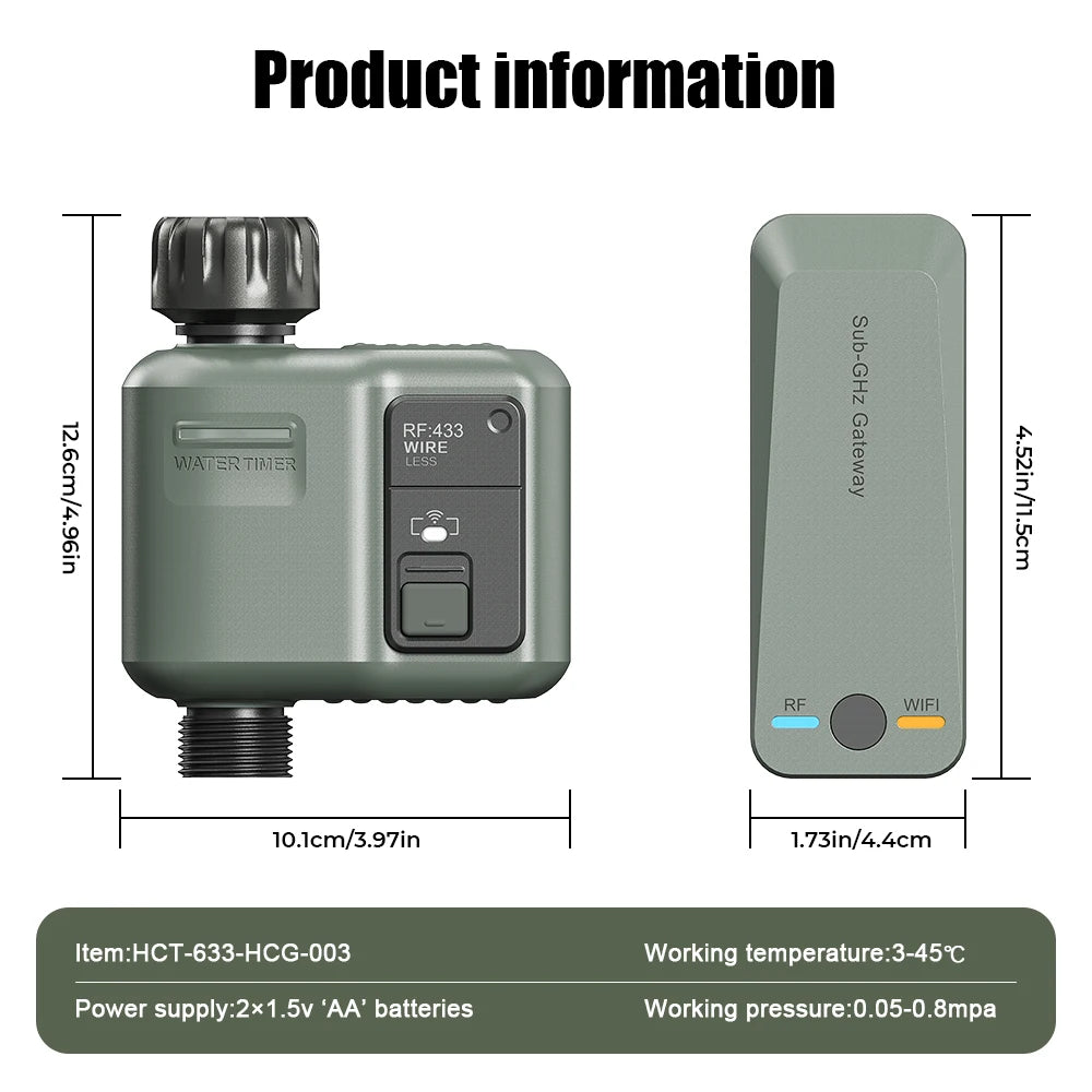 Eshico Wireless Water Timer For Garden