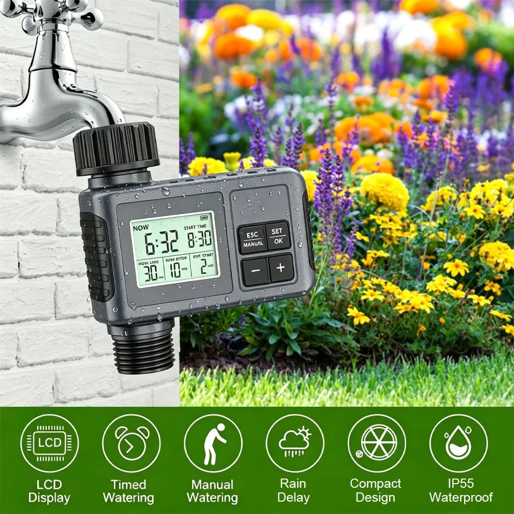 Automatic Digital Water Timer With LCD Display