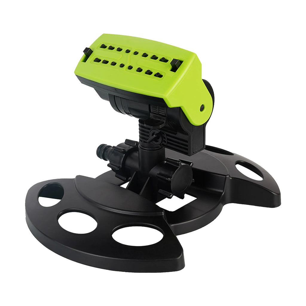 16 Hole 180° Rotating Garden Sprinkler Lawn Irrigation Water Sprayer Adjustable Coverage Patio Yard Watering