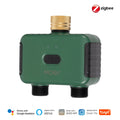MOES Tuya Smart ZigBee 2-Outlet Water Timer Brass lnlet Sprinkler with Filter Programmable Irrigation Work With Alexa GoogleHome